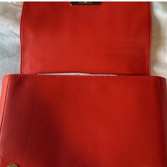 Tory Burch Vibrant Red Chain Shoulder Bag - Picture 4 of 5